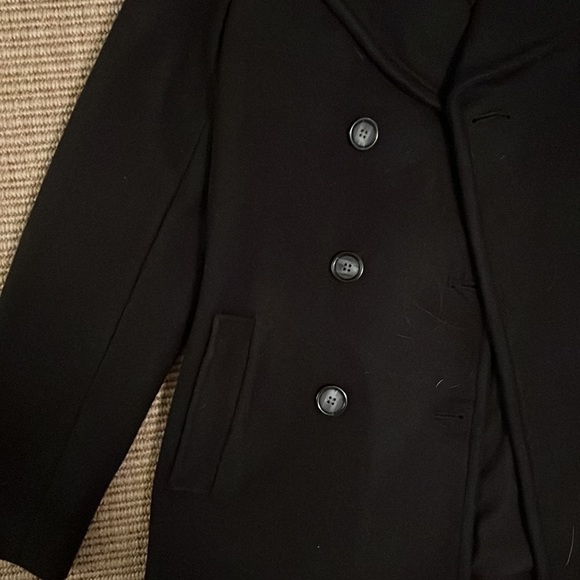 Old Navy Black Waist Length Peacoat - Picture 3 of 6
